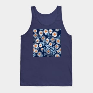 chamomile and forget-me-not beautiful floral pattern Tank Top